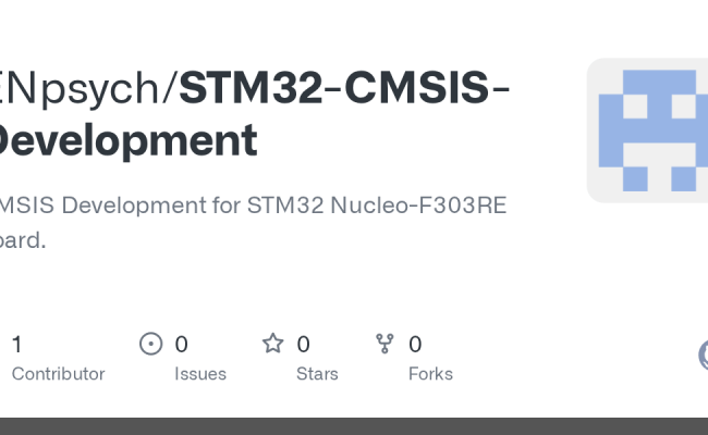 GitHub - ENpsych/STM32-CMSIS-Development: CMSIS Development For STM32 ...