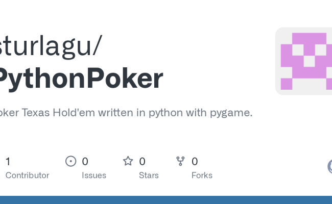 GitHub - Sturlagu/PythonPoker: Poker Texas Hold'em Written In Python ...