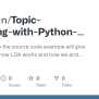 GitHub - Rfhussain/Topic-Modeling-with-Python-Scikit-LDA: This, Along ...