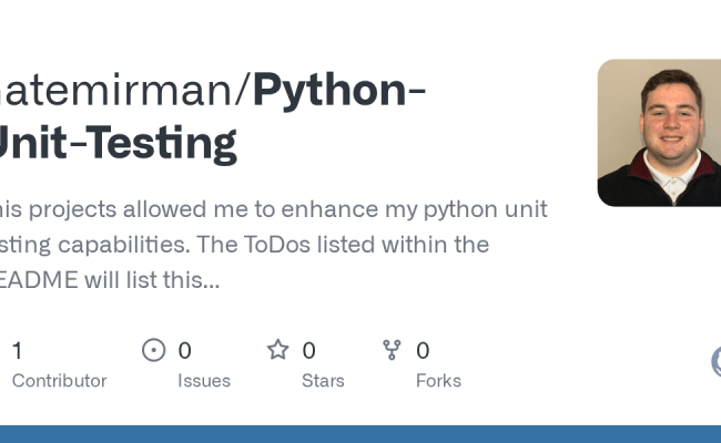 GitHub - Natemirman/Python-Unit-Testing: This Projects Allowed Me To ...