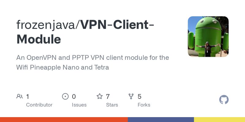 Github Frozenjava Vpn Client Module An Openvpn And Pptp Vpn Client - Mobile Minimal Photos for Desktop
