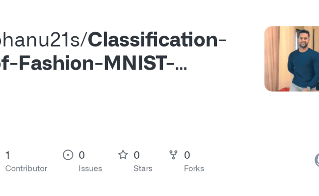 GitHub - Bhanu21s/Classification-of-Fashion-MNIST-dataset-using-CNN