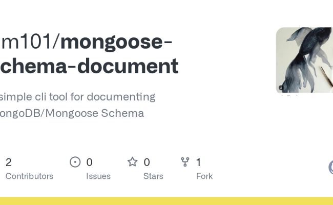 GitHub - Am101/mongoose-schema-document: A Simple Cli Tool For ...