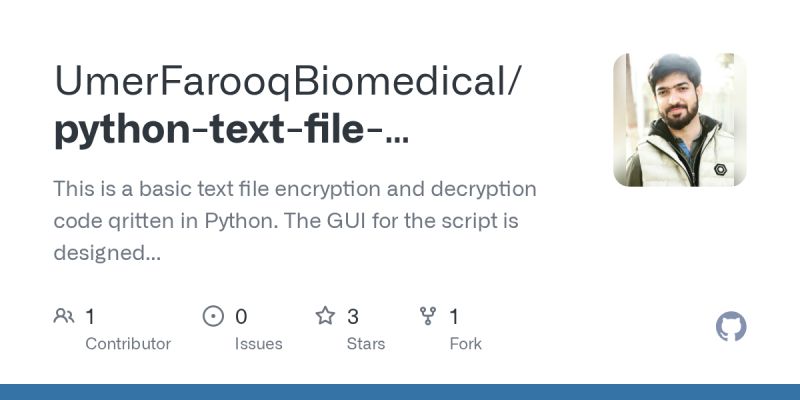 Github Umerfarooqbiomedical Python Text File Encrypter Decrypter Gui Using Pyqt5 This Is A - Best Geometric Photos in 8K