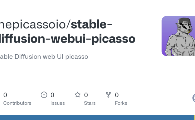 GitHub - Thepicassoio/stable-diffusion-webui-picasso: Stable Diffusion ...