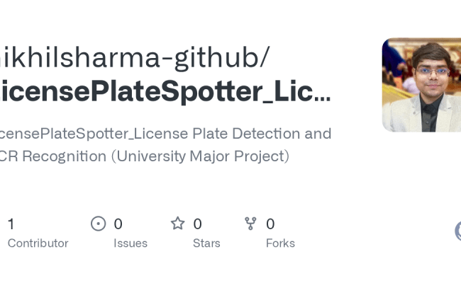 GitHub - Nikhilsharma-github/LicensePlateSpotter_License-Plate-Detection-and-OCR-Recognition ...