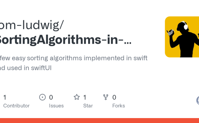 GitHub - Tom-ludwig/SortingAlgorithms-in-Swift: A Few Easy Sorting Algorithms Implemented In ...