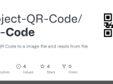 Github Project Qr Code Qr Code Writes Qr Code To A Image File And