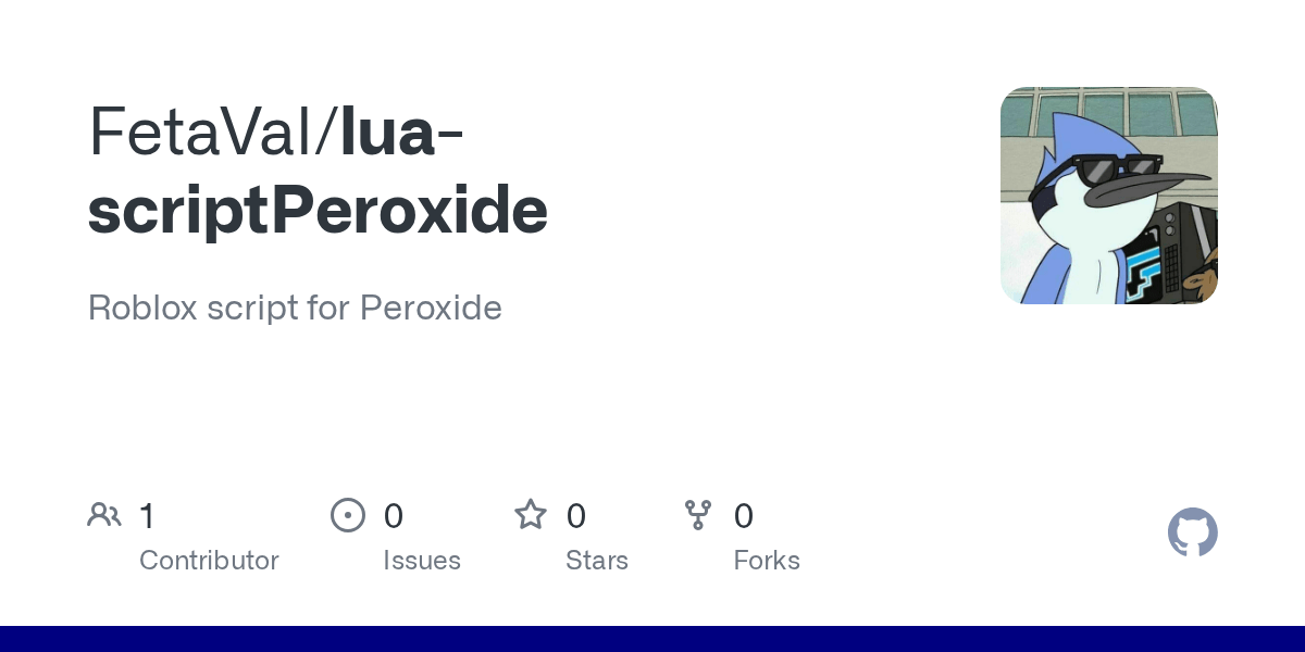 GitHub FetaVal Lua Roblox Script For Peroxide GitHub Lua