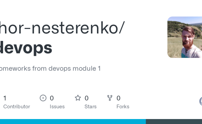 GitHub - Ihor-nesterenko/devops: Homeworks From Devops Module 1