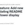 Feature: Add New Self Updating README With Follower Display · Issue ...