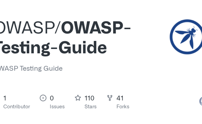 GitHub - OWASP/OWASP-Testing-Guide: OWASP Testing Guide