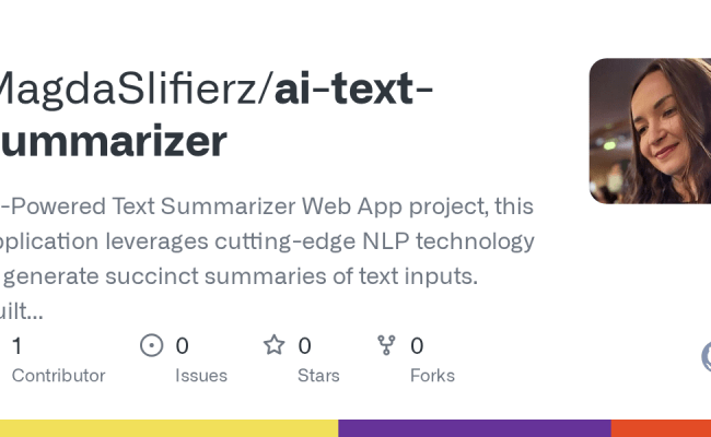GitHub - MagdaSlifierz/ai-text-summarizer: AI-Powered Text Summarizer ...