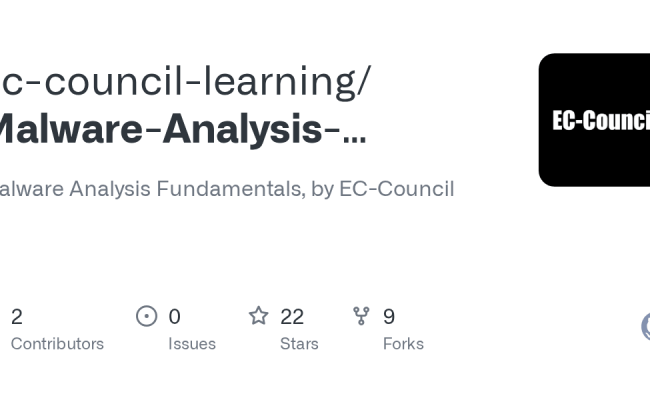 GitHub - Ec-council-learning/Malware-Analysis-Fundamentals: Malware ...