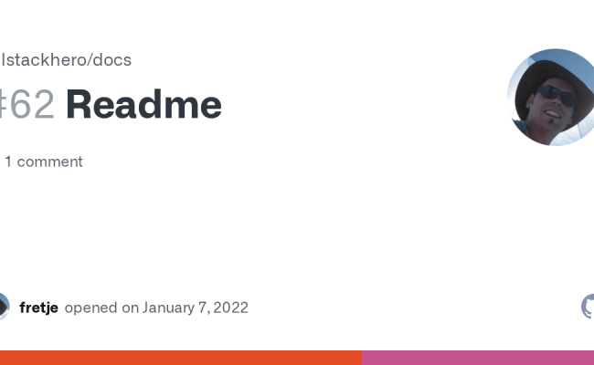 Readme · Issue #62 · Fullstackhero/docs · GitHub