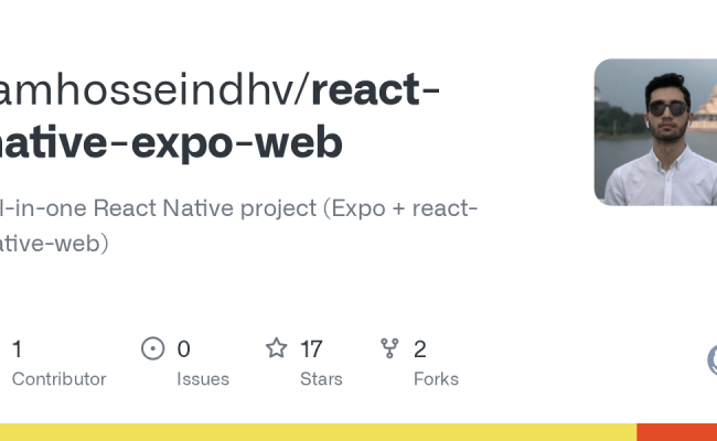 GitHub - Iamhosseindhv/react-native-expo-web: All-in-one React Native ...