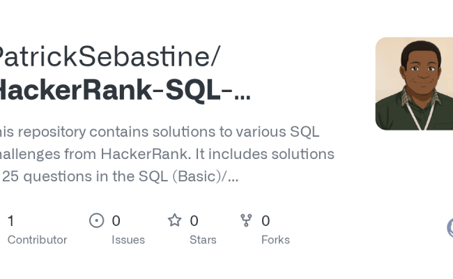 HackerRank-SQL-Challenges/25 HackerRank SQL Questions.sql At Main ...