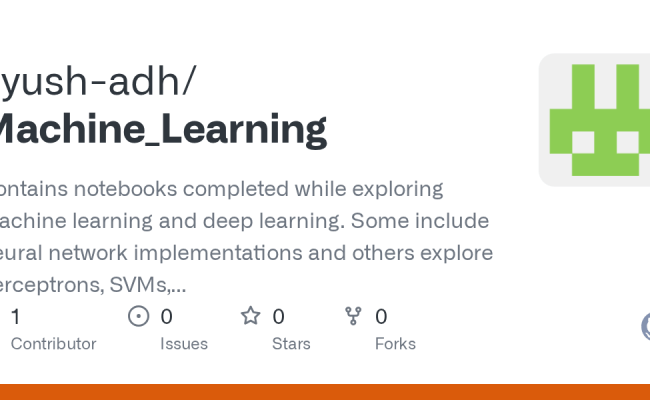 GitHub - AshsProjects/Machine_Learning