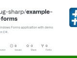 Github Debug Sharp Example Win Forms Basic Windows Forms Application
