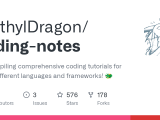 Github Methyldragon Coding Notes I M Compiling Comprehensive Coding
