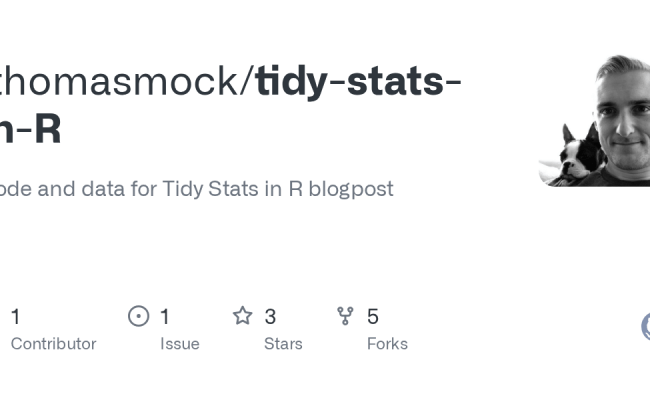 GitHub - Jthomasmock/tidy-stats-in-R: Code And Data For Tidy Stats In R ...