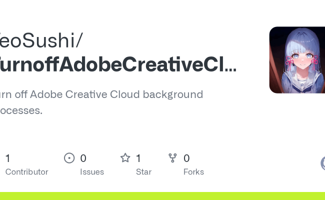 GitHub - TeoSushi/TurnoffAdobeCreativeCloudbackgroundprocesses: Turn Off Adobe Creative Cloud ...