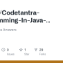 GitHub - Vivekx7/Codetantra-Programming-In-Java-Solution: Codetantra Java Answers