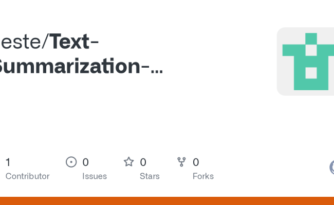 GitHub - Ceste/Text-Summarization-usingTransformer-T5-