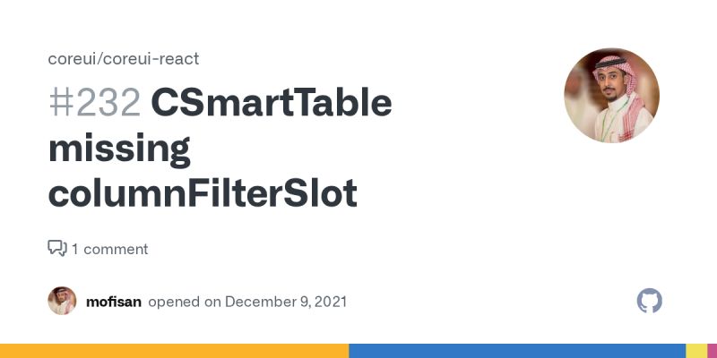 Csmarttable Coreui 4 1 2 Pro Custom Column Filters Issue 254 - Best Ocean Patterns in Mobile