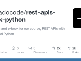 Github Tecladocode Rest Apis Flask Python Projects And E Book For