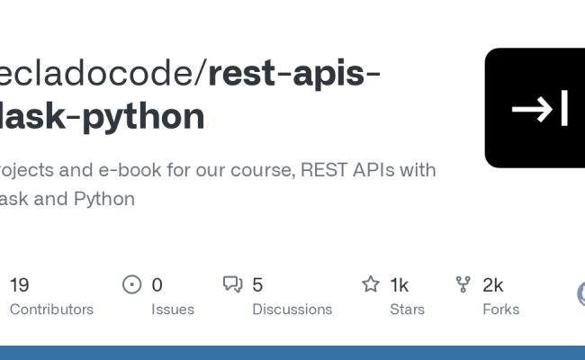 GitHub - Tecladocode/rest-apis-flask-python: Projects And E-book For ...