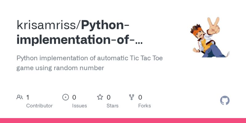 Python Implementation Of Automatic Tic Tac Toe Game Using Random Number Docx Python - Vintage Background Collection - 4K Quality