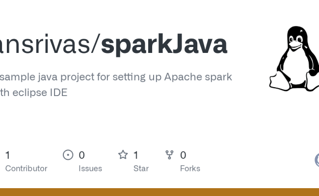 GitHub - Ansrivas/sparkJava: A Sample Java Project For Setting Up Apache Spark With Eclipse IDE