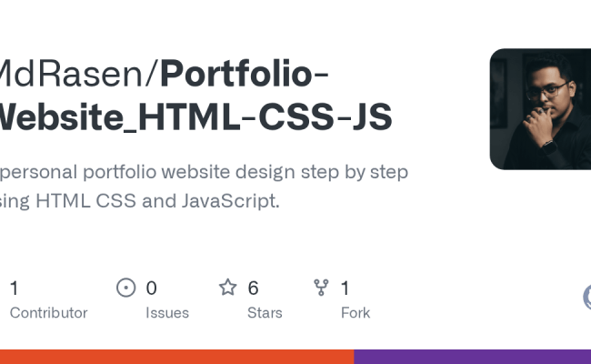 GitHub - MdRasen/Portfolio-Website_HTML-CSS-JS: A Personal Portfolio ...
