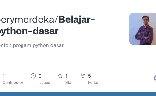 GitHub - Perymerdeka/Belajar-python-dasar: Contoh Progam Python Dasar
