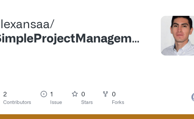 GitHub - Alexansaa/SimpleProjectManagement