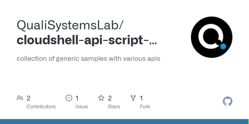 Github Qualisystemslab Cloudshell Api Script Samples Collection Of Generic Samples With - Beautiful HD Landscape Textures | Free Download