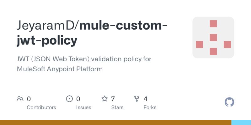GitHub - JeyaramD/mule-custom-jwt-policy: JWT (JSON Web Token ...