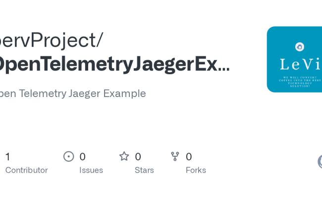 GitHub - BervProject/OpenTelemetryJaegerExample: Open Telemetry Jaeger ...