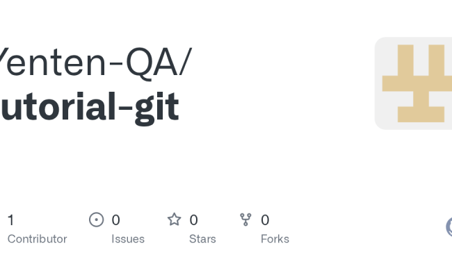 GitHub - Yenten-QA/tutorial-git