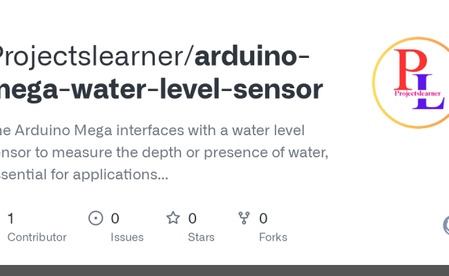 GitHub - Projectslearner/arduino-mega-water-level-sensor: The Arduino ...