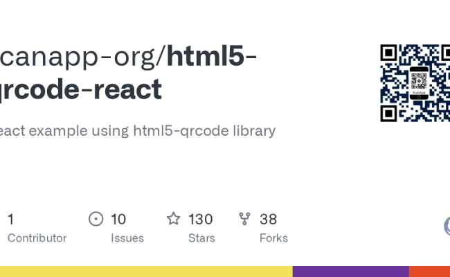 GitHub - Scanapp-org/html5-qrcode-react: React Example Using Html5 ...