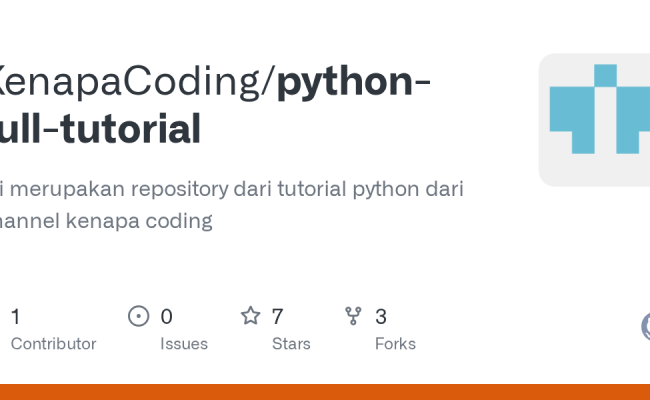 GitHub - KenapaCoding/python-full-tutorial: Ini Merupakan Repository ...