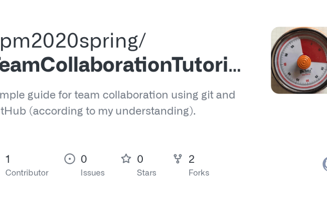 GitHub - Spm2020spring/TeamCollaborationTutorial: Simple Guide For Team ...