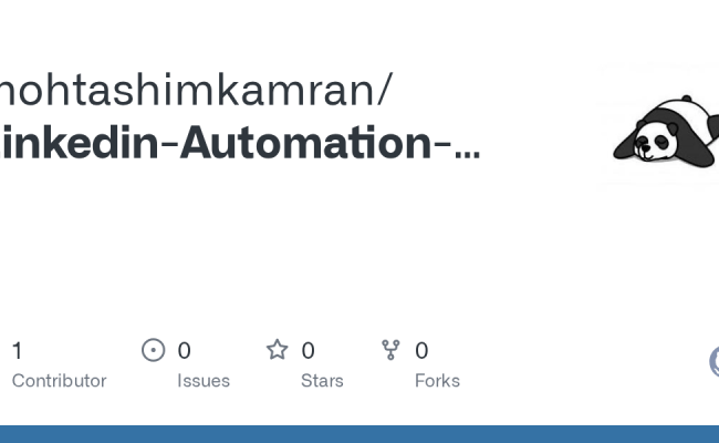 GitHub - Mohtashimkamran/Linkedin-Automation-Selenium-Python