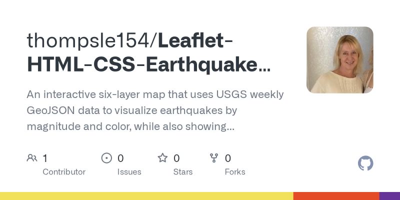 Github Thompsle154 Leaflet Html Css Earthquake Maps An Interactive - Colorful Photo Collection - 4K Quality
