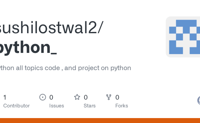 GitHub - Sushilostwal2/python_: Python All Topics Code , And Project On ...