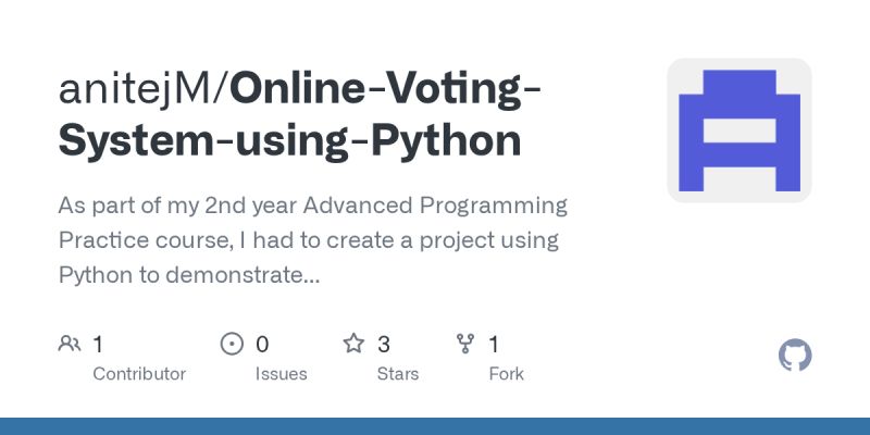 Github Deesararupasinghe Online Voting System Python Using This - Minimal Photos - High Quality Full HD Collection