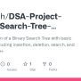 GitHub - 7amitesh/DSA-Project-Binary-Search-Tree-Implementation-in-Cpp ...