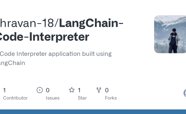 GitHub - Shravan-18/LangChain-Code-Interpreter: A Code Interpreter ...